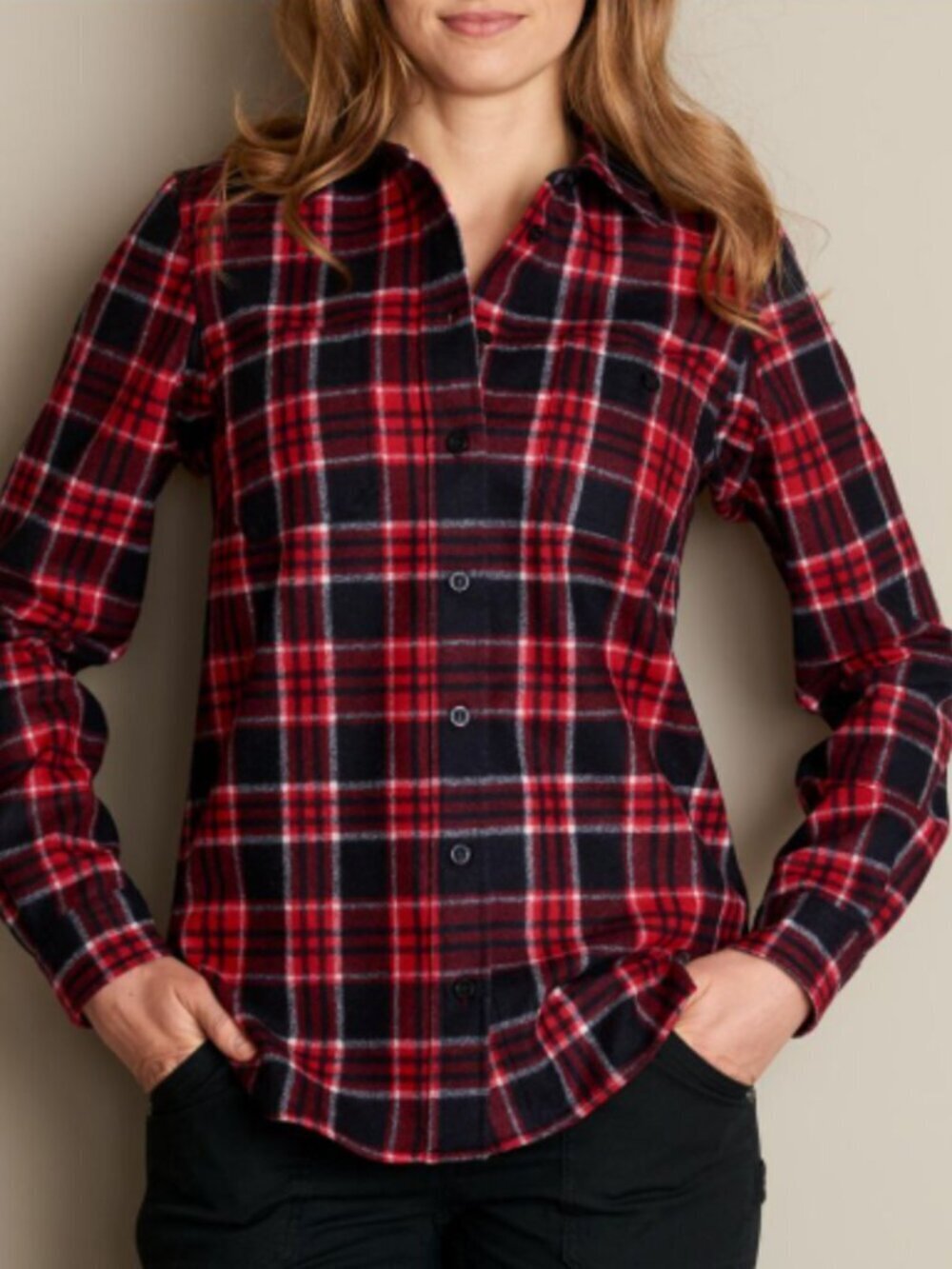 Pendleton Duluth Trading Women's 100% Virgin Wool Plaid Button Shirt (Medium)